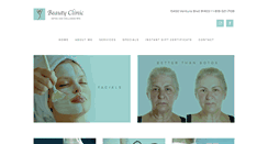 Desktop Screenshot of beautyclinicinfo.com
